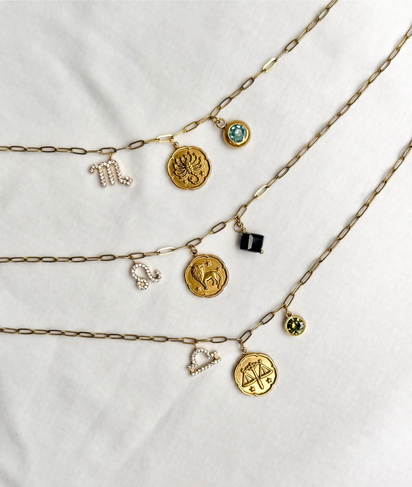 Zodiac charm necklace