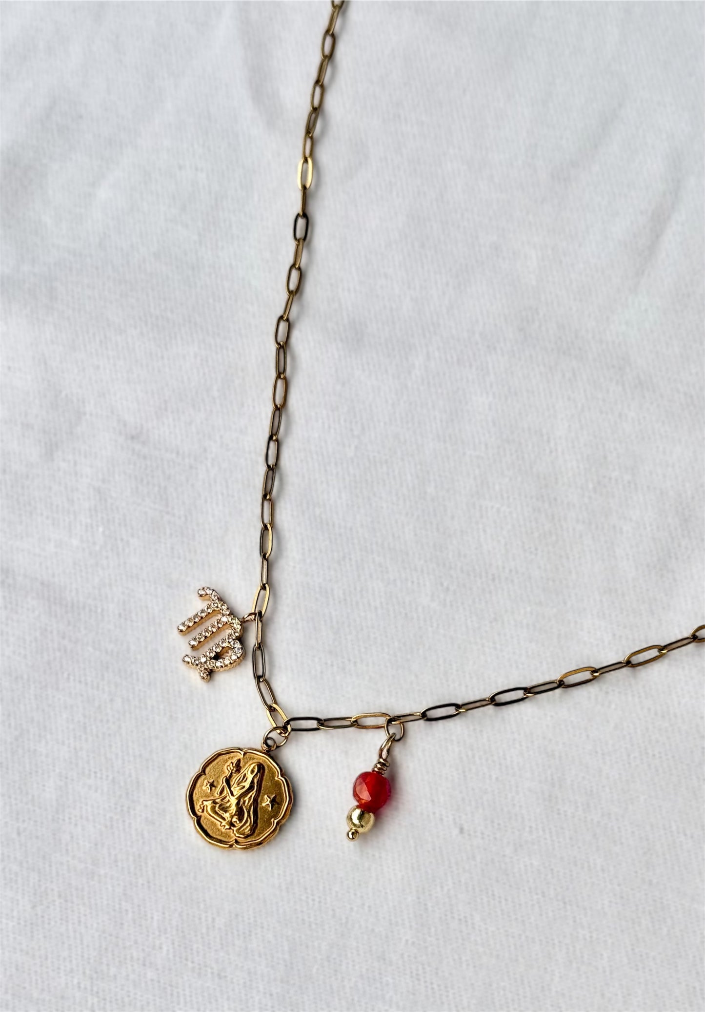 Zodiac charm necklace