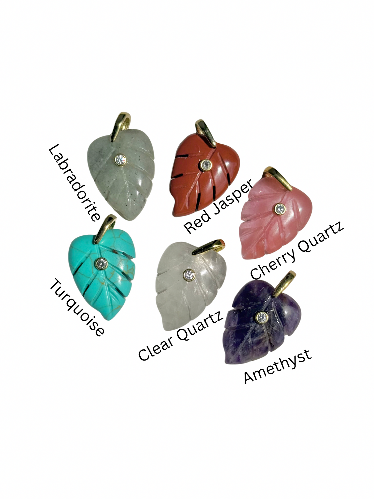 Leaf Crystal Pendant