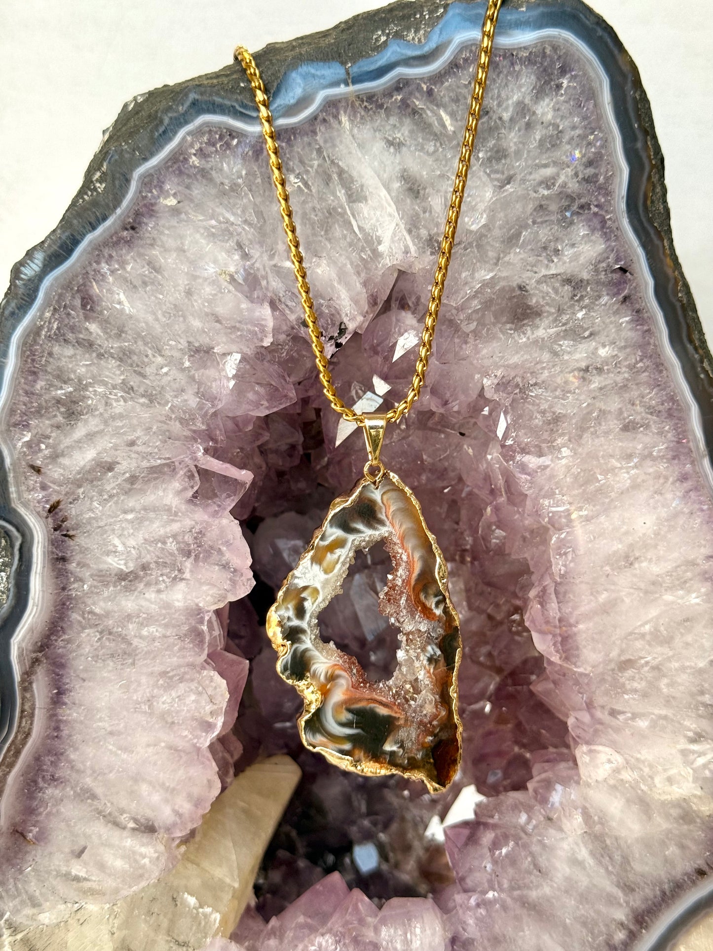 Druzy Agate Necklace