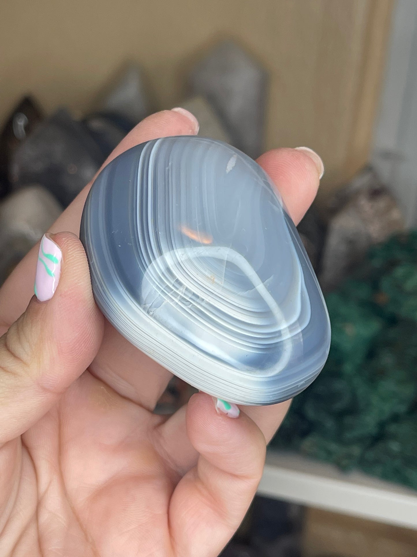 Orca Agate Palmstones