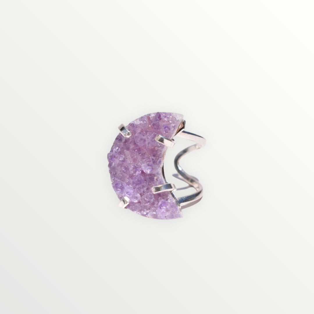 Druzy Amethyst Moon