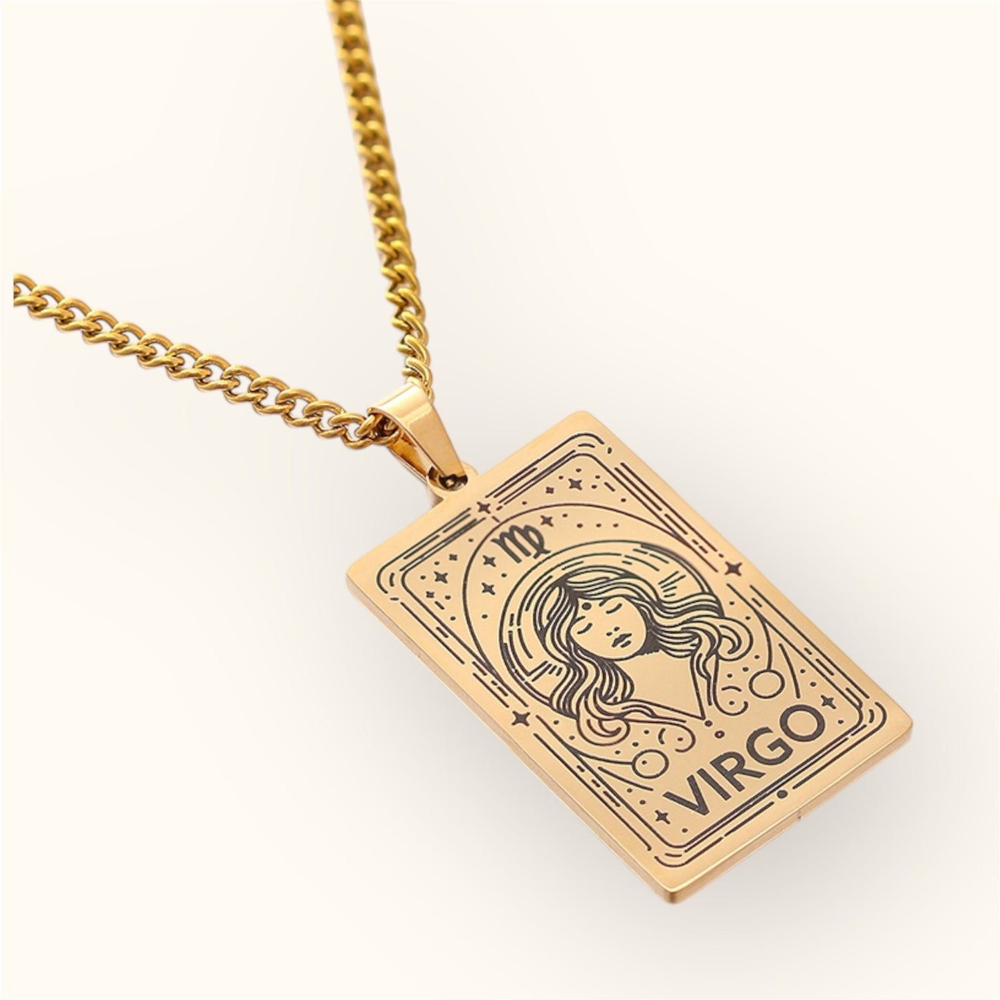 Zodiac Tag Necklace