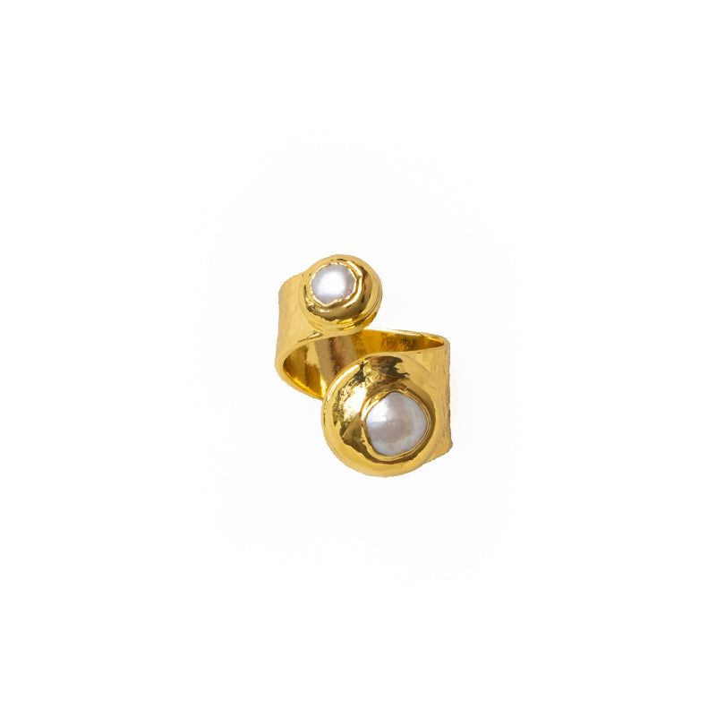 Double Pearl Ring