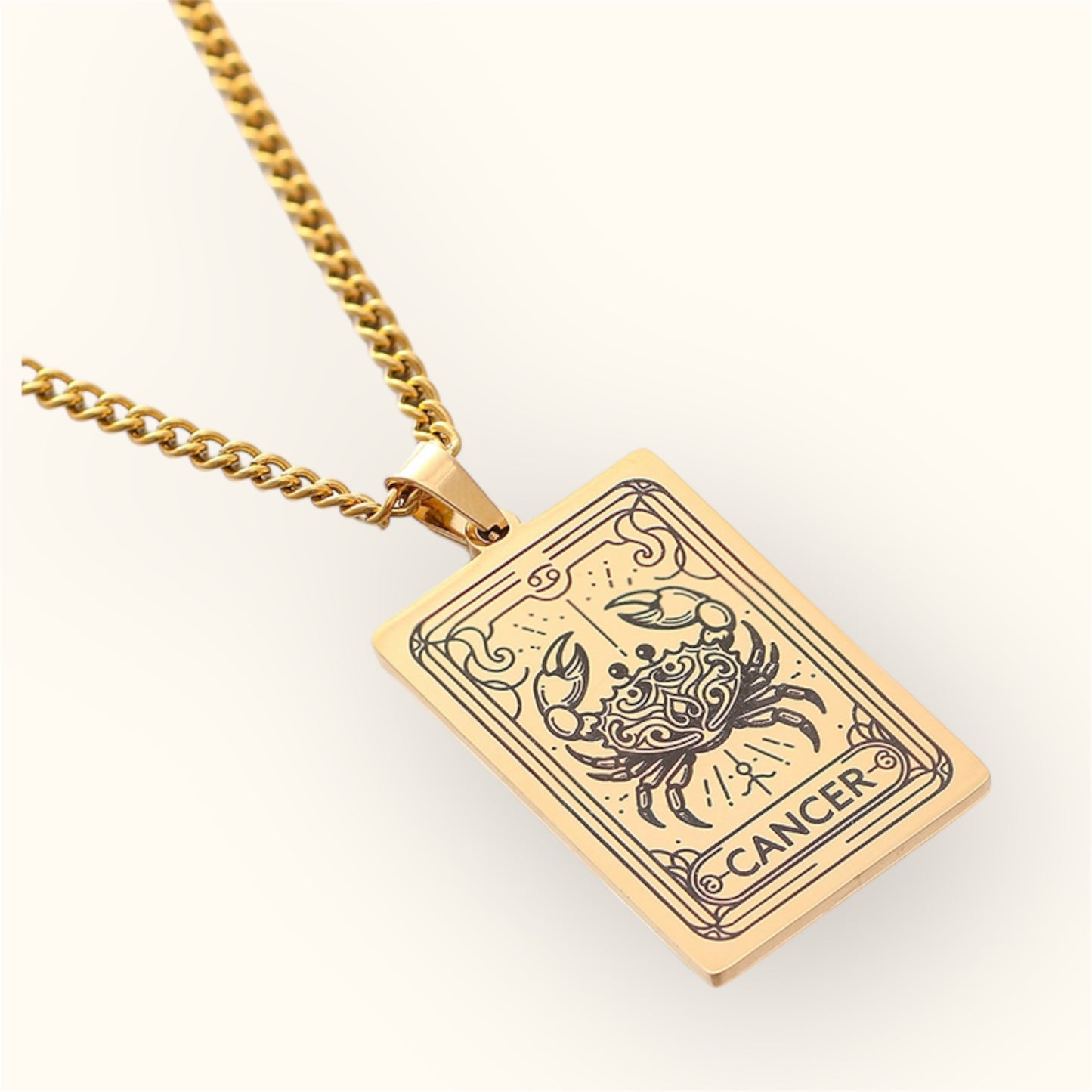 Zodiac Tag Necklace