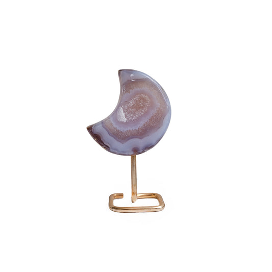 Agate Moon on Stand