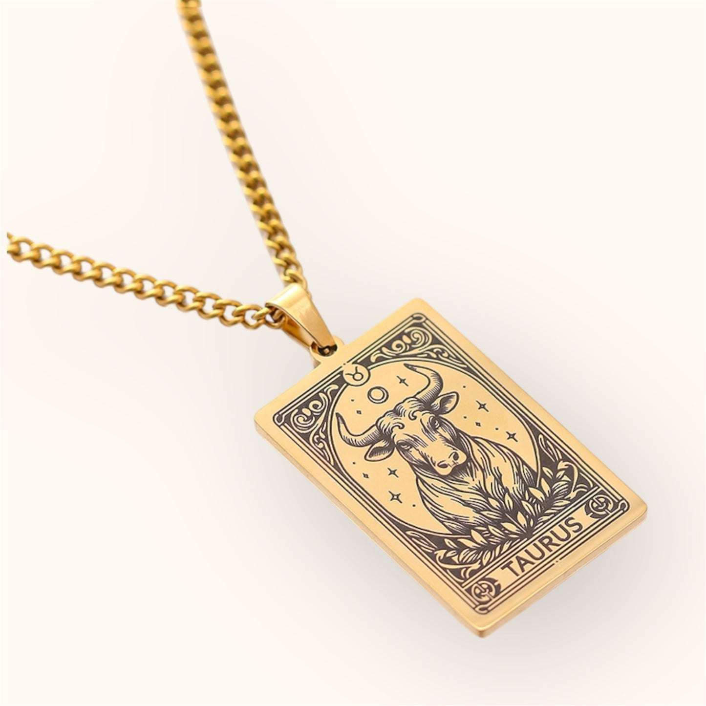 Zodiac Tag Necklace