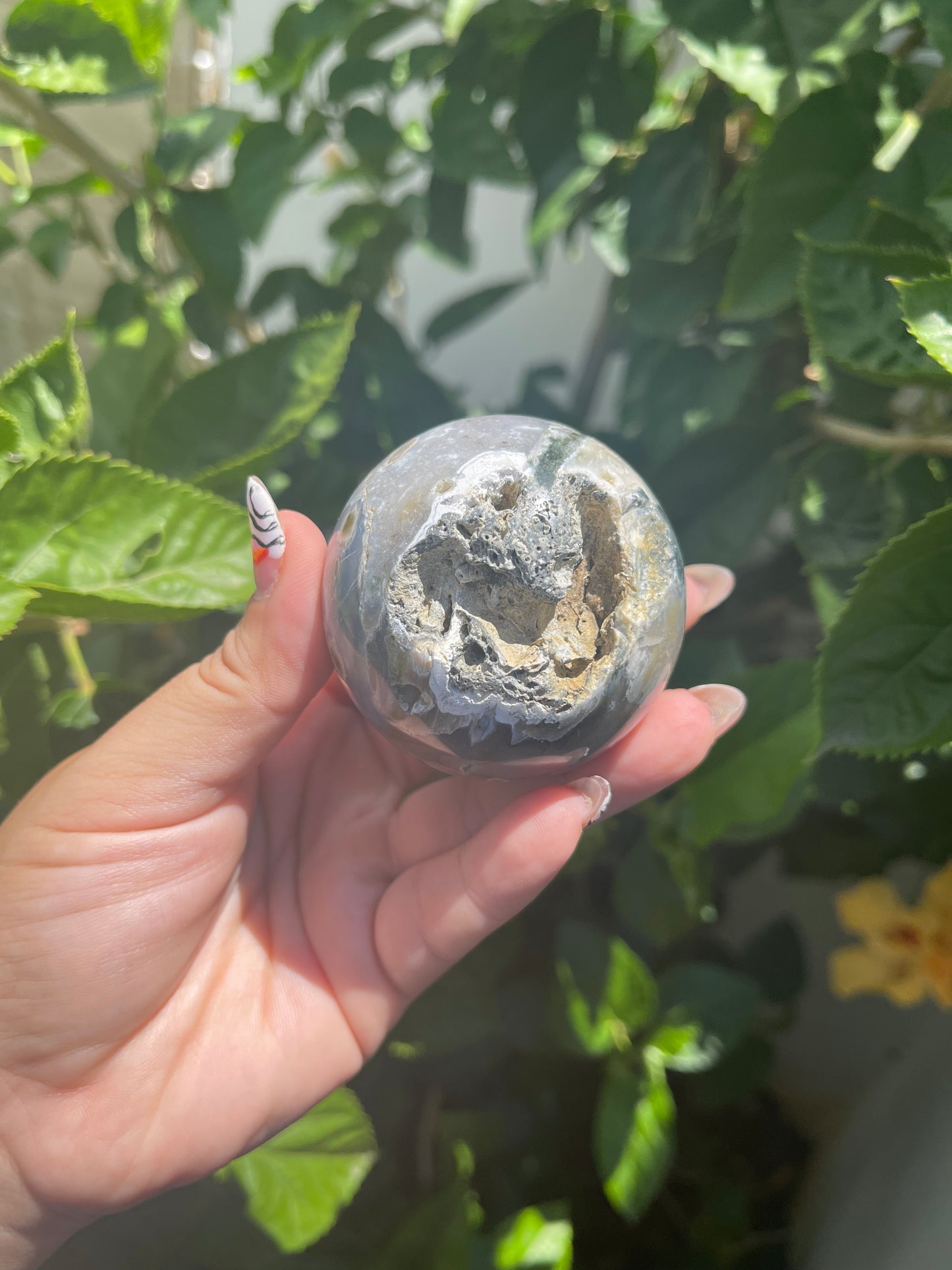 Small Ocean Jasper Sphere