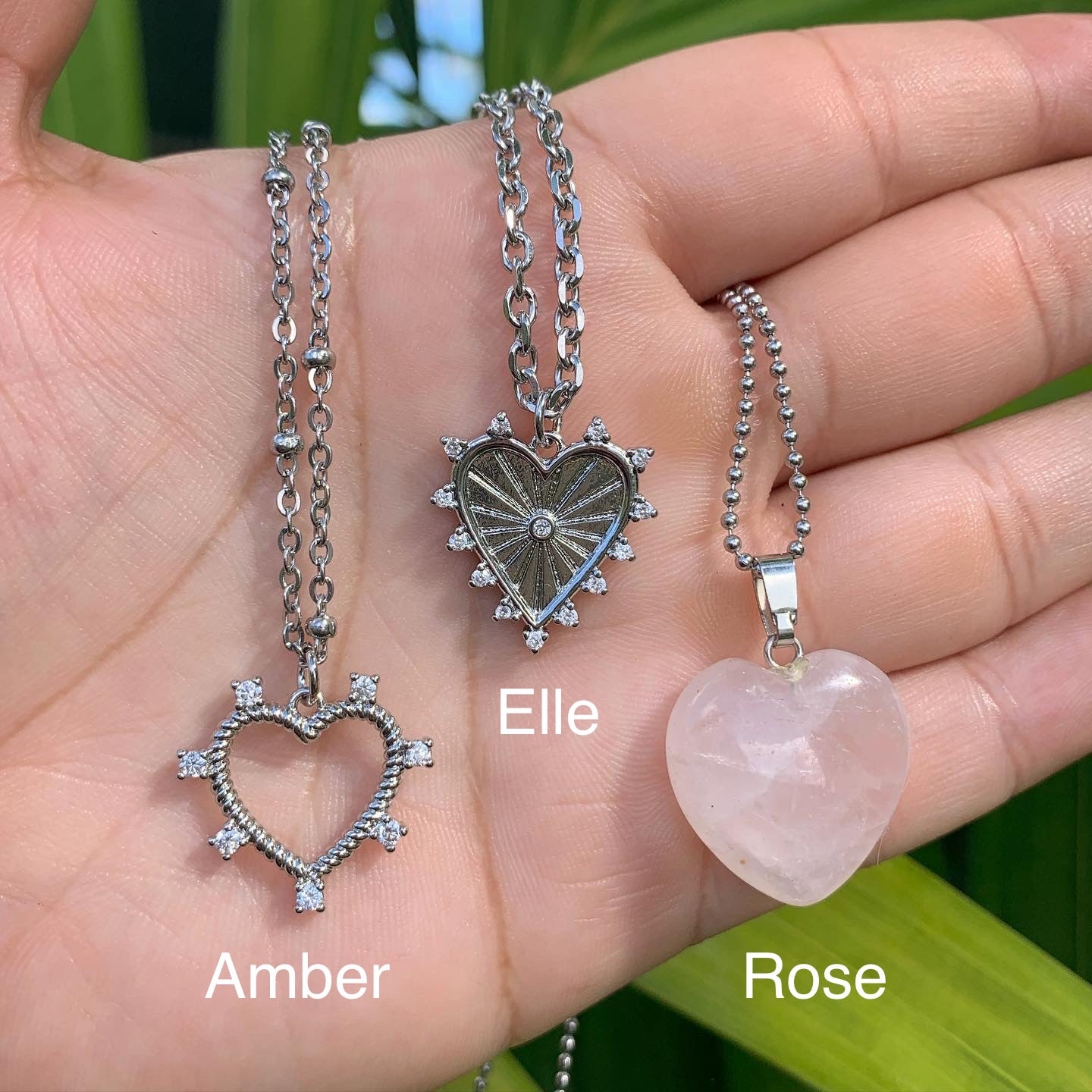 Silver Heart Necklaces