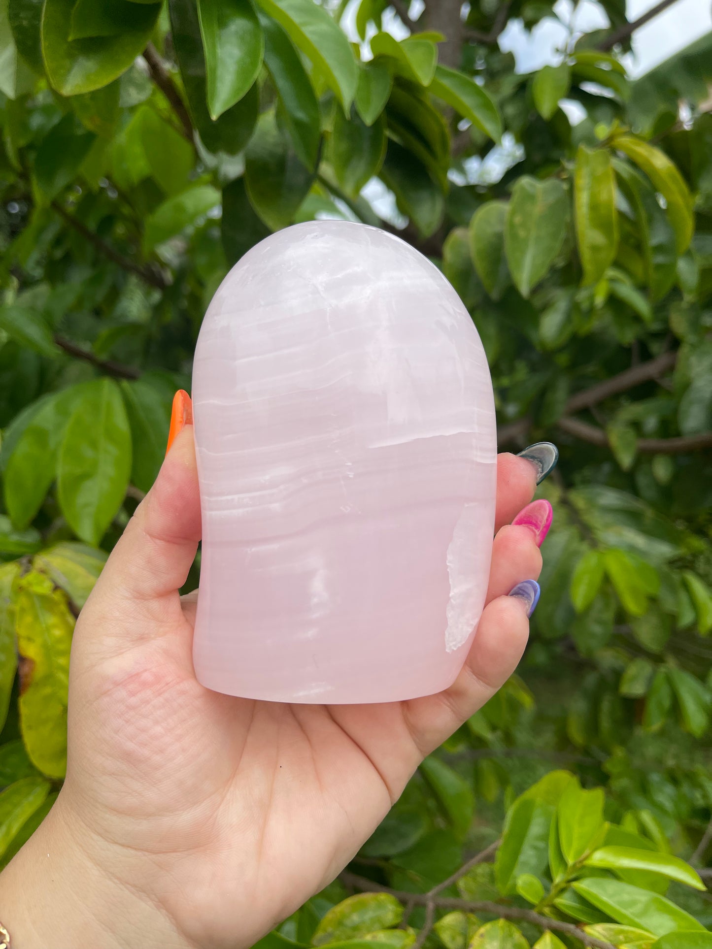 Pink Mangano Calcite Freeform