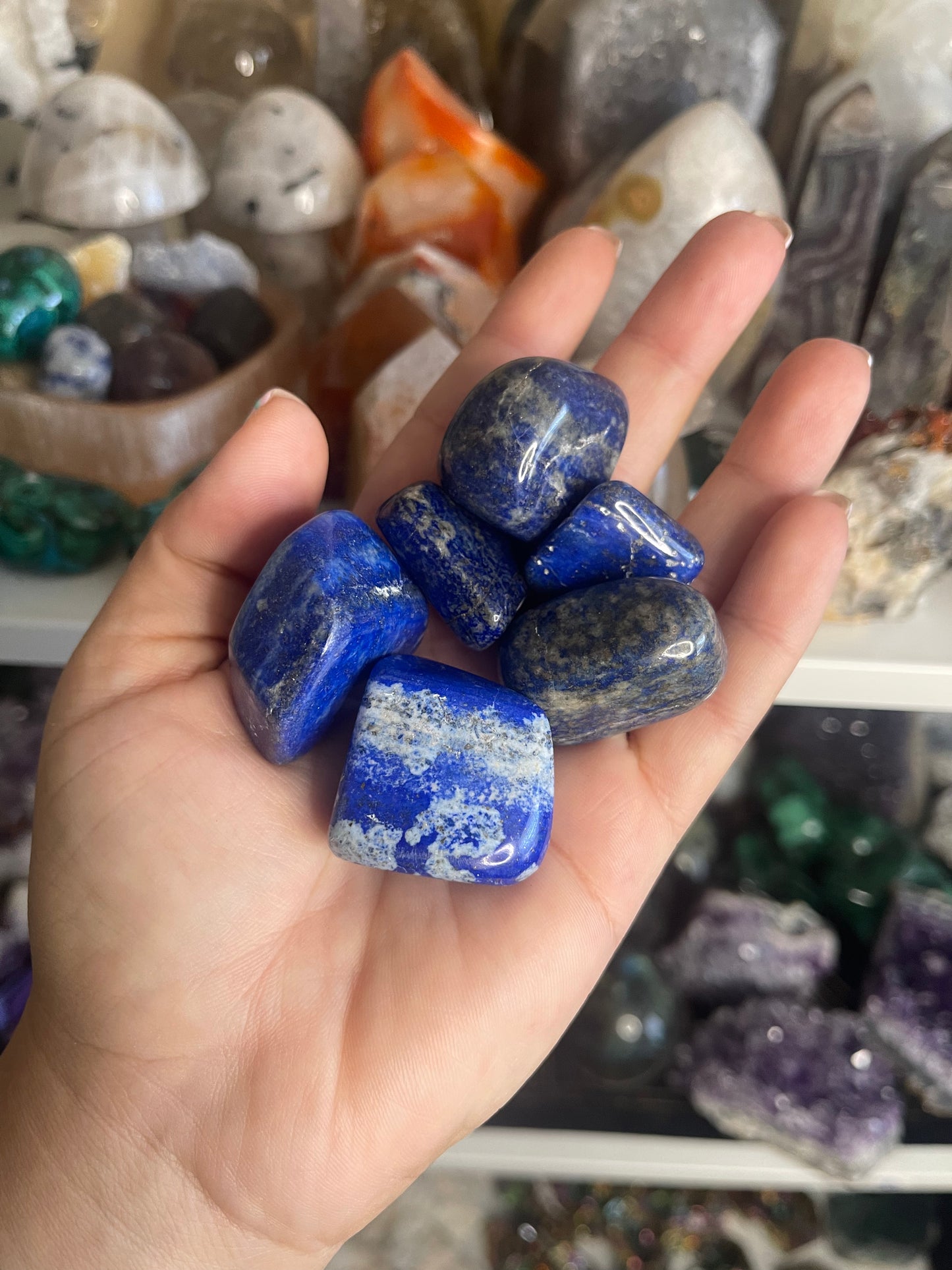 Grade A Lapis Lazuli Tumbles