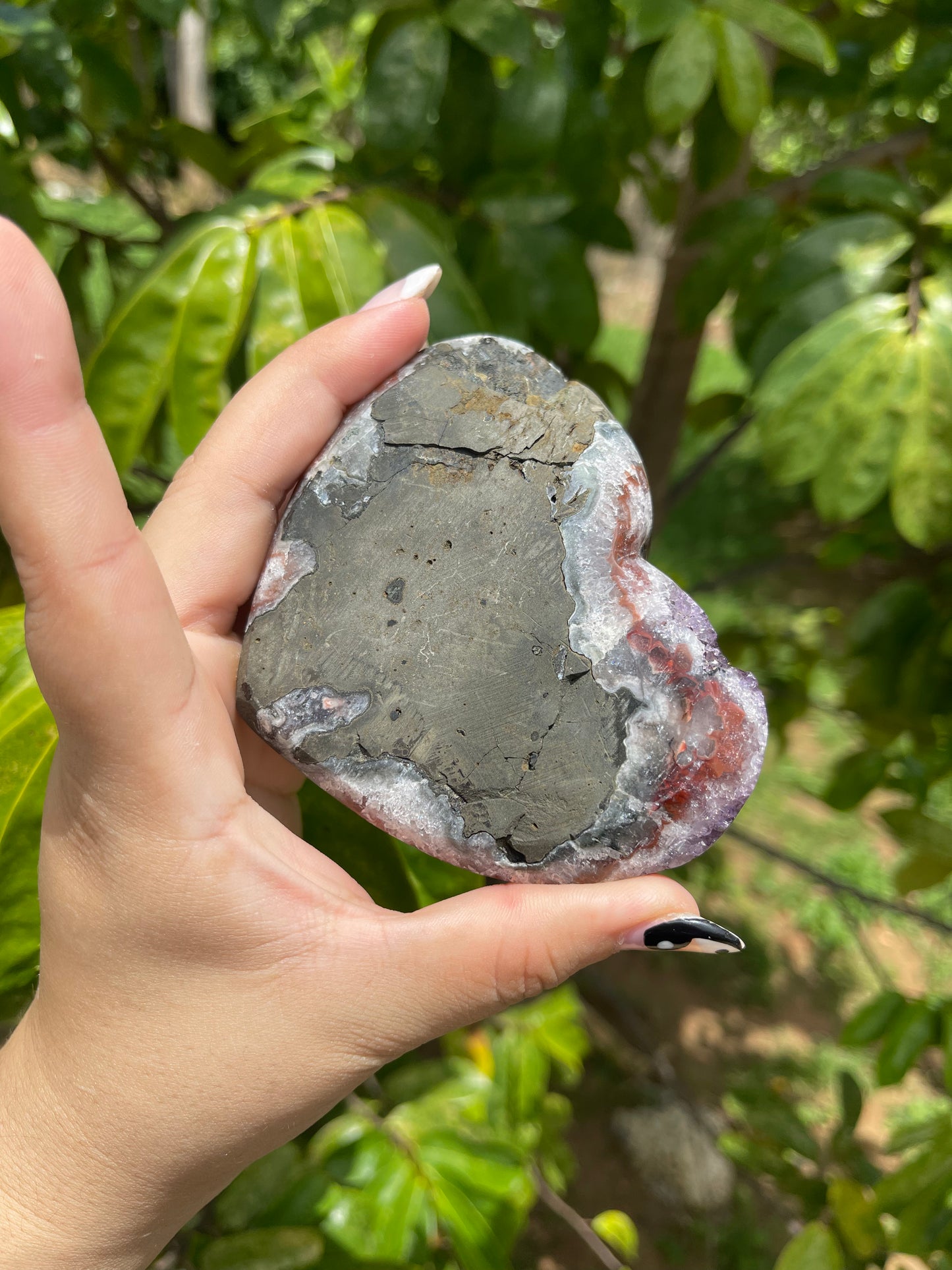 Druzy Amethyst Heart