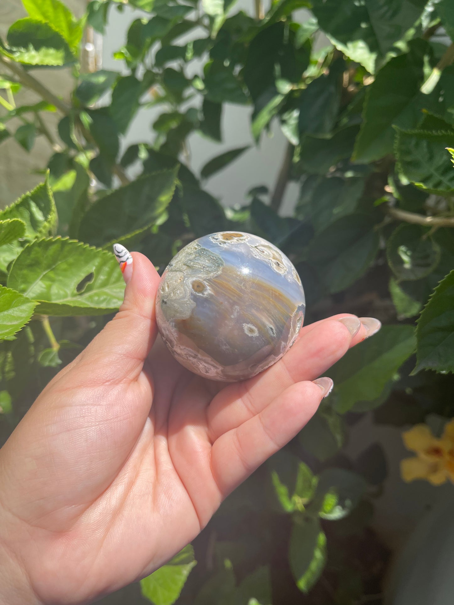 Small Ocean Jasper Sphere