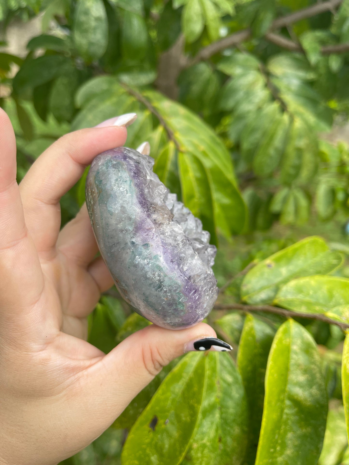 Druzy Amethyst Heart