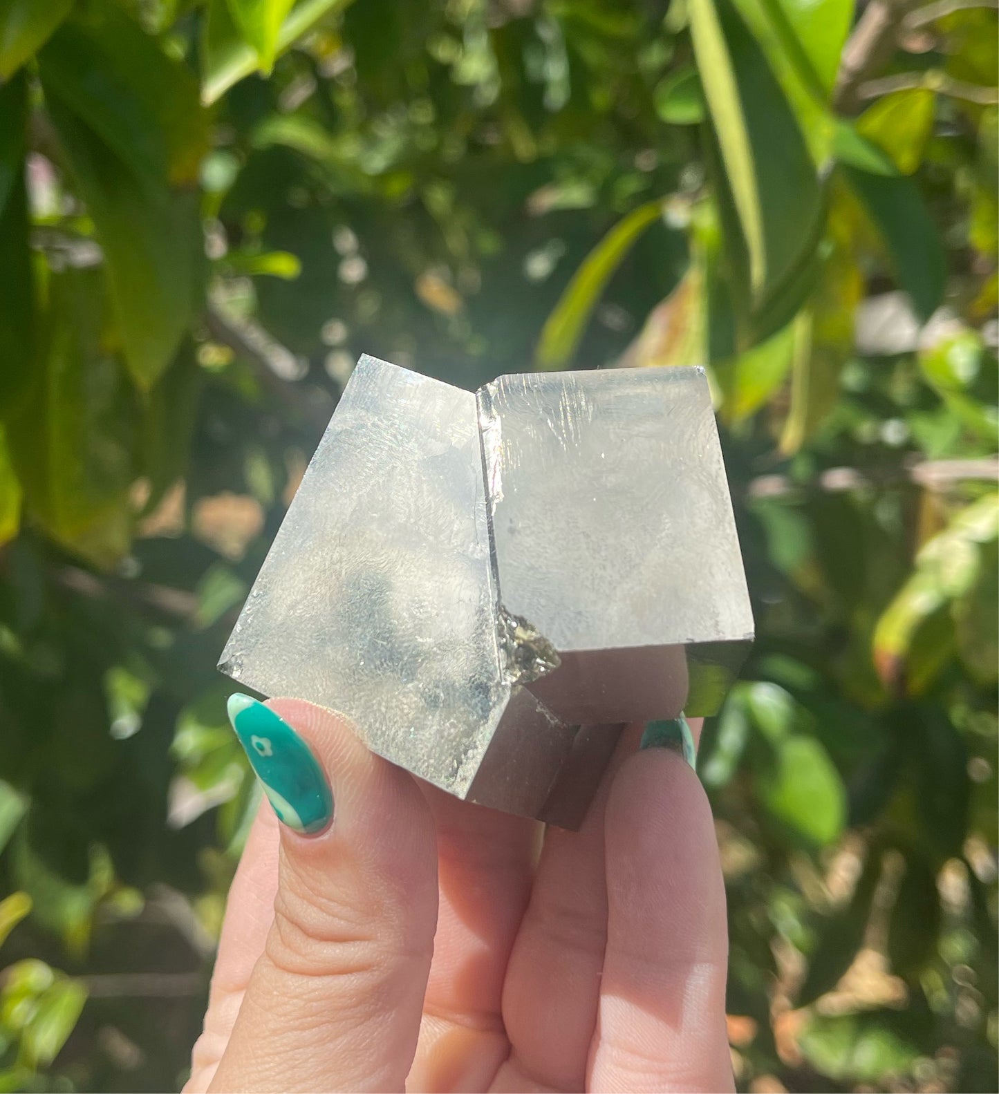 Pyrite double cube