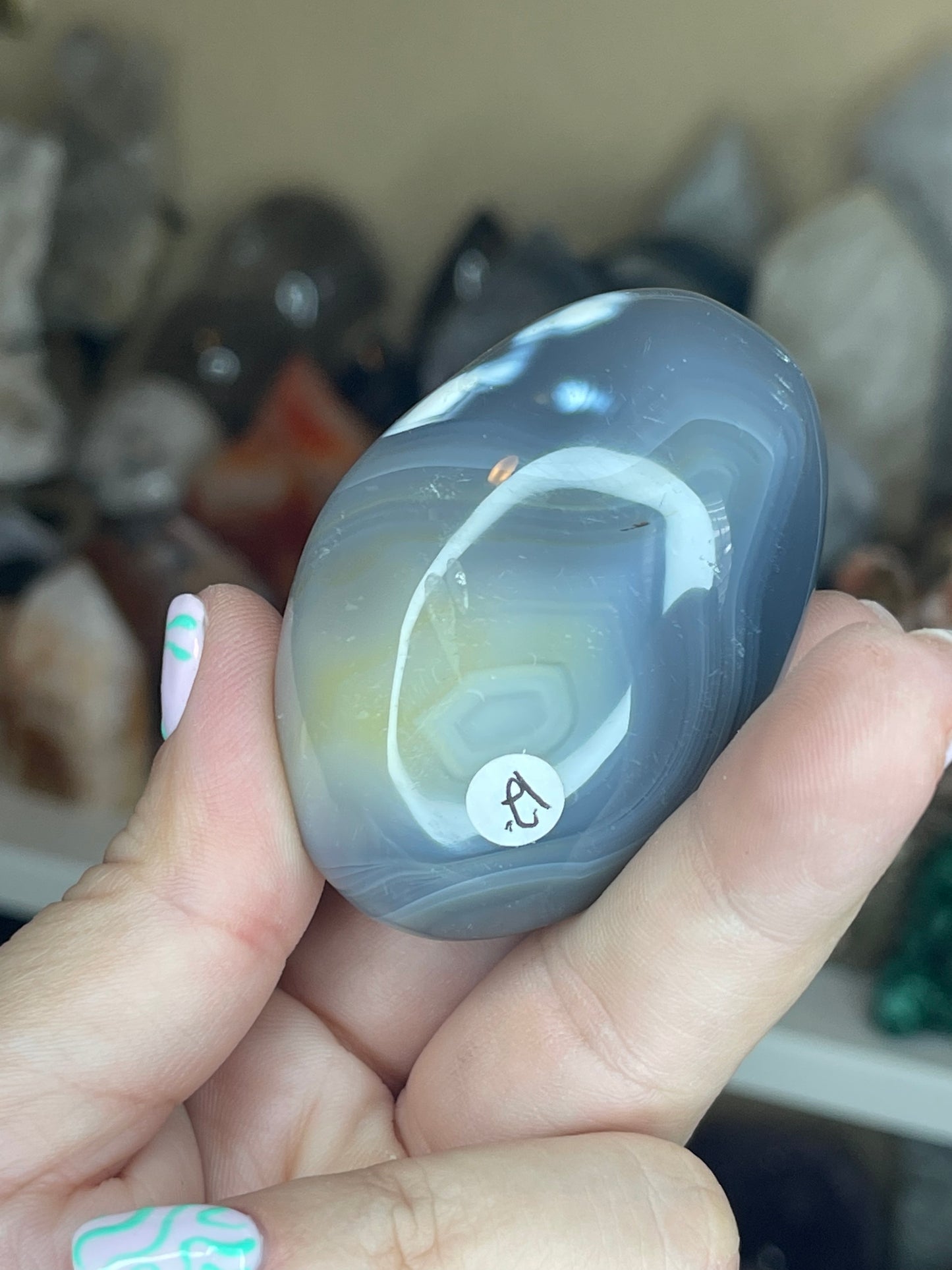 Orca Agate Palmstones