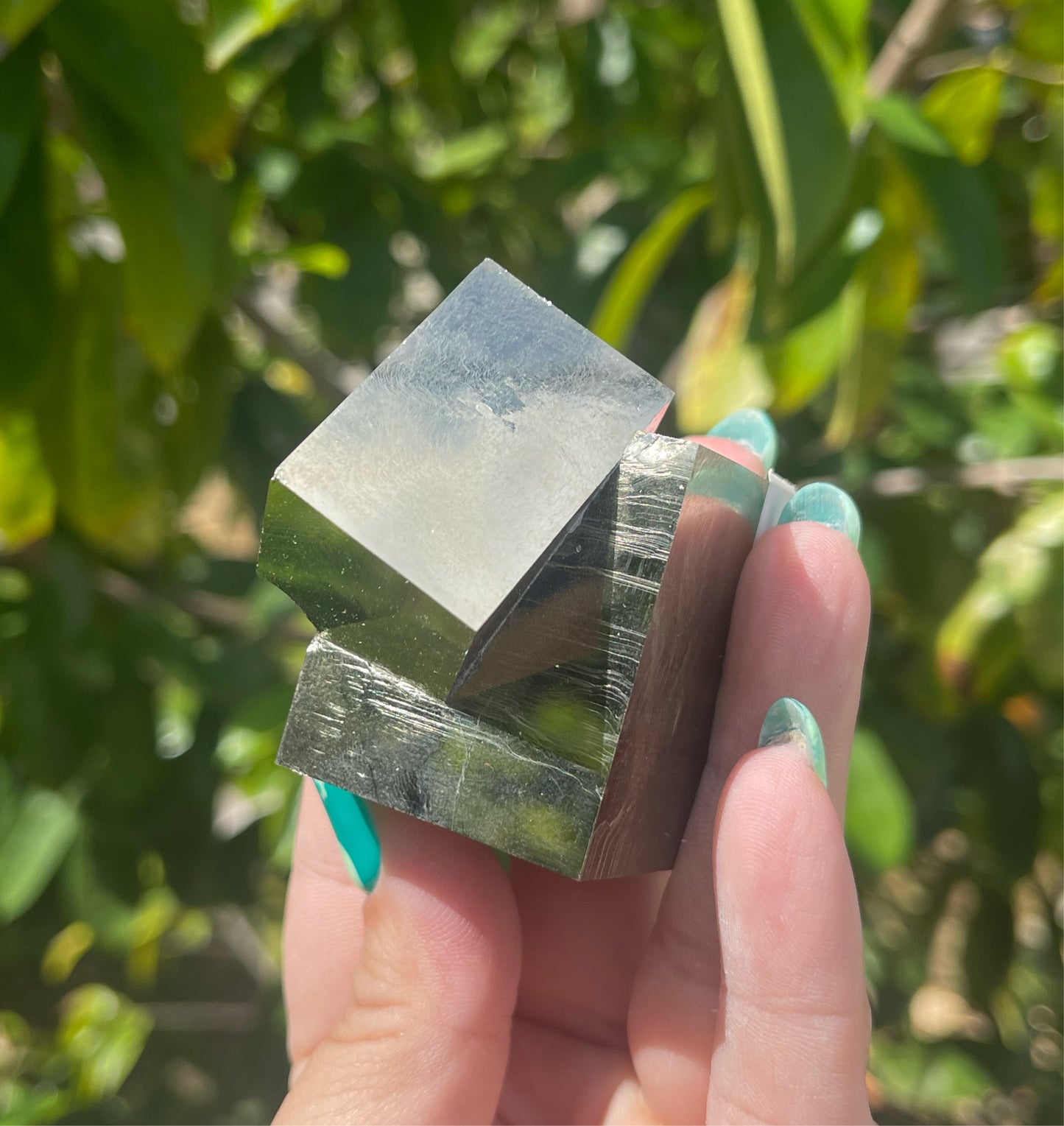 Pyrite double cube